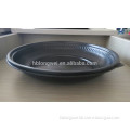 pp black disposable plastic tray for food pizza